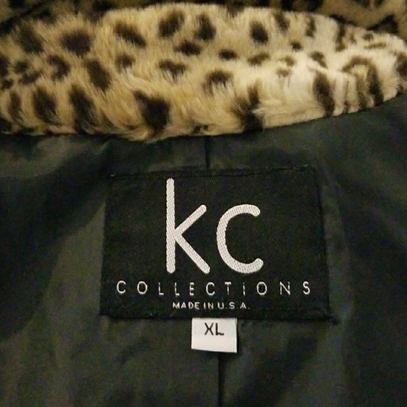 KC Collection Faux Leopard Jacket - Picture 3 of 7